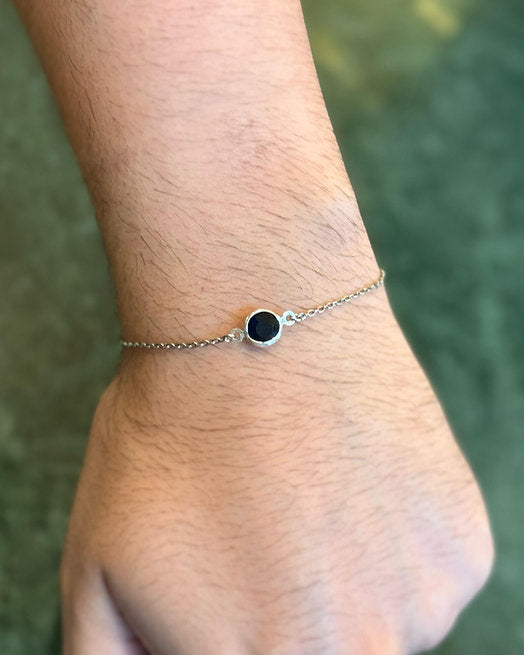 Pulseira Ponto de Luz Ônix Steel