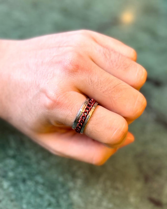 Anel Red Chain