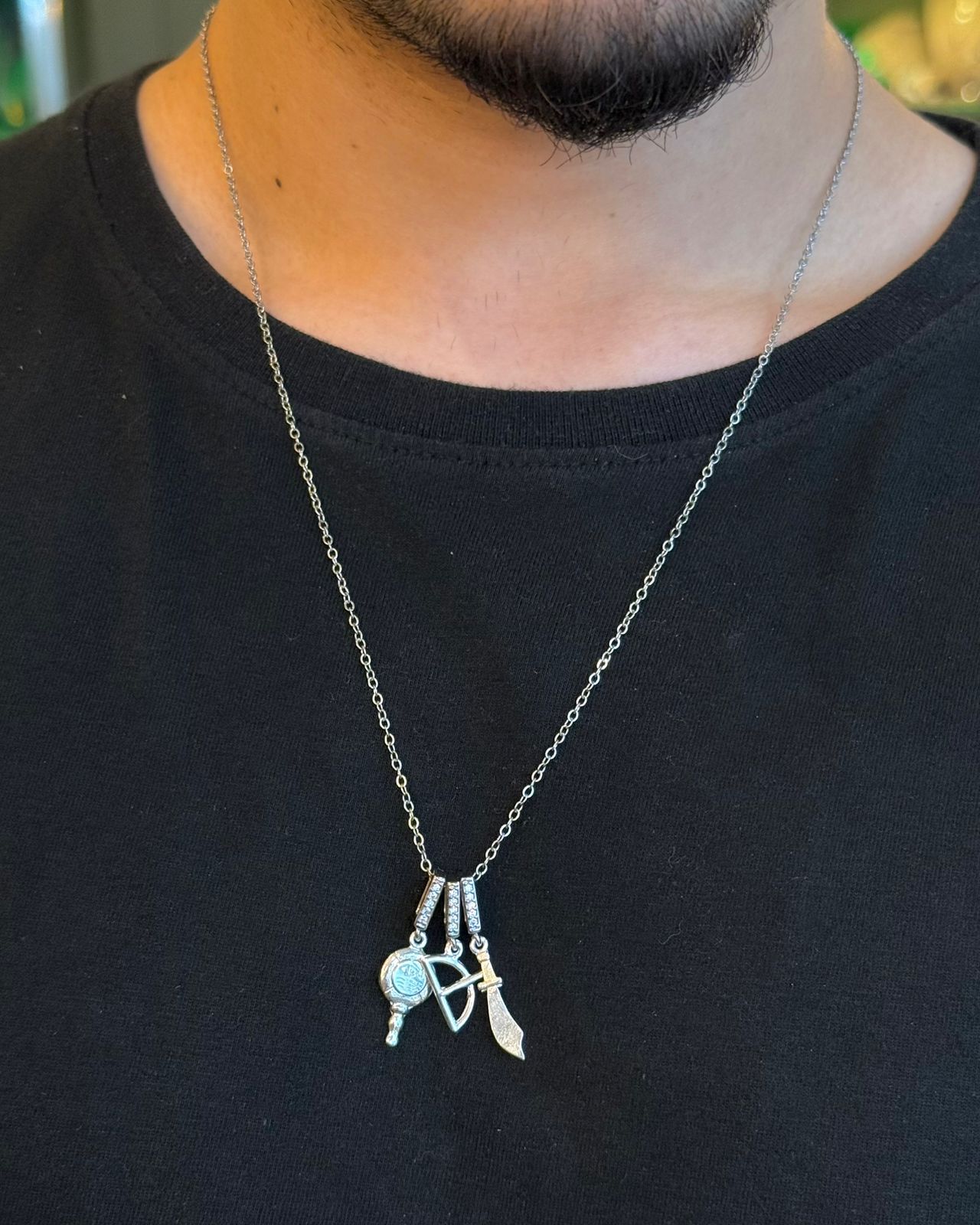 Colar Ferramentas dos Orixás (Monte o Seu) - Prateado