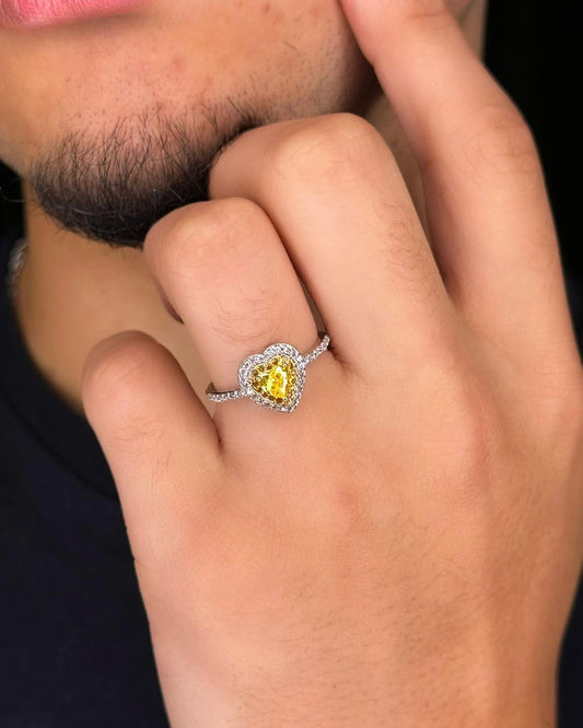 Anel Yellow Heart