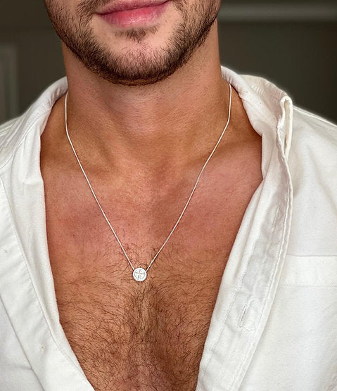 Escapulário São Bento Móvel Grumet Prata925