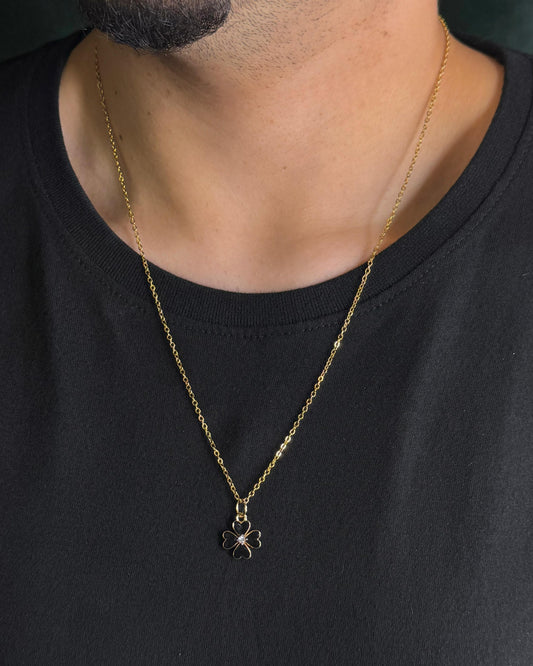 Colar Trevinho Black Cristal