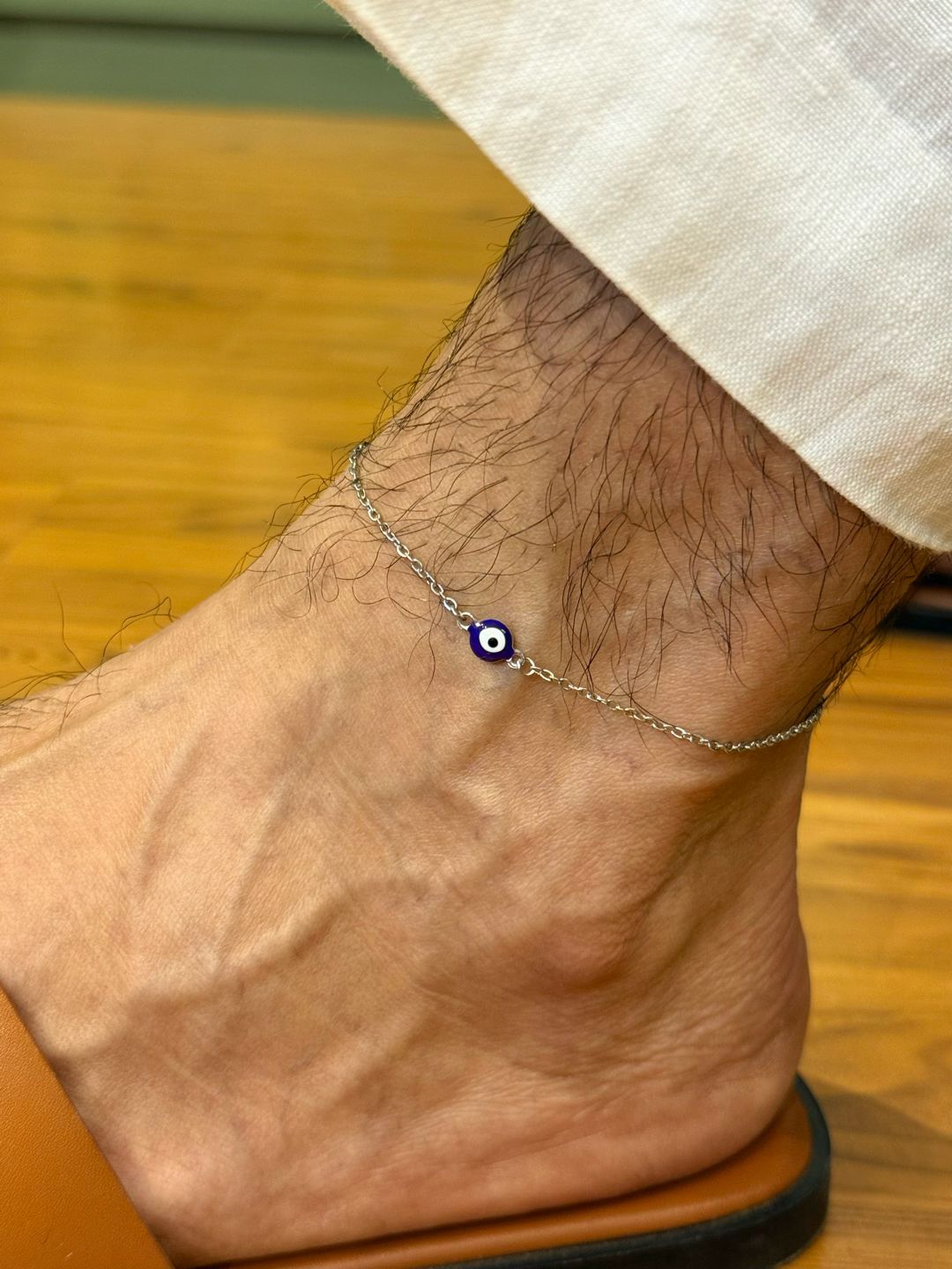 Tornozeleira Olho Grego Delicate Azul