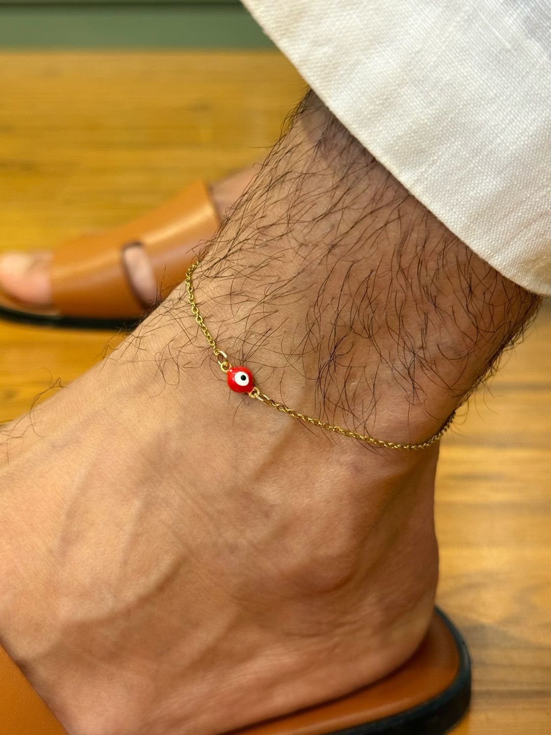 Tornozeleira Olho Grego Delicate Vermelho