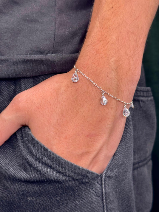 Pulseira Drops Cristal Prata925