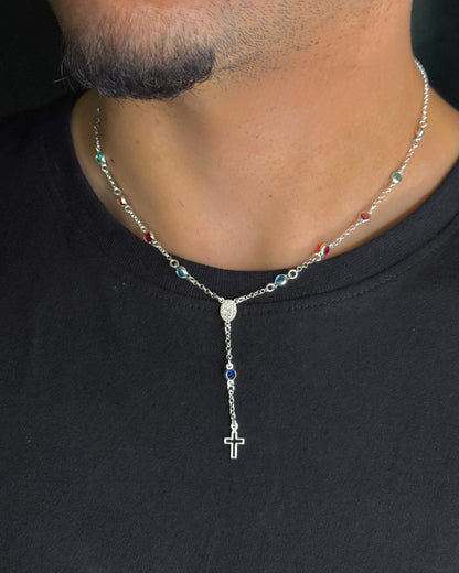 Colar Terço Colors Prata925