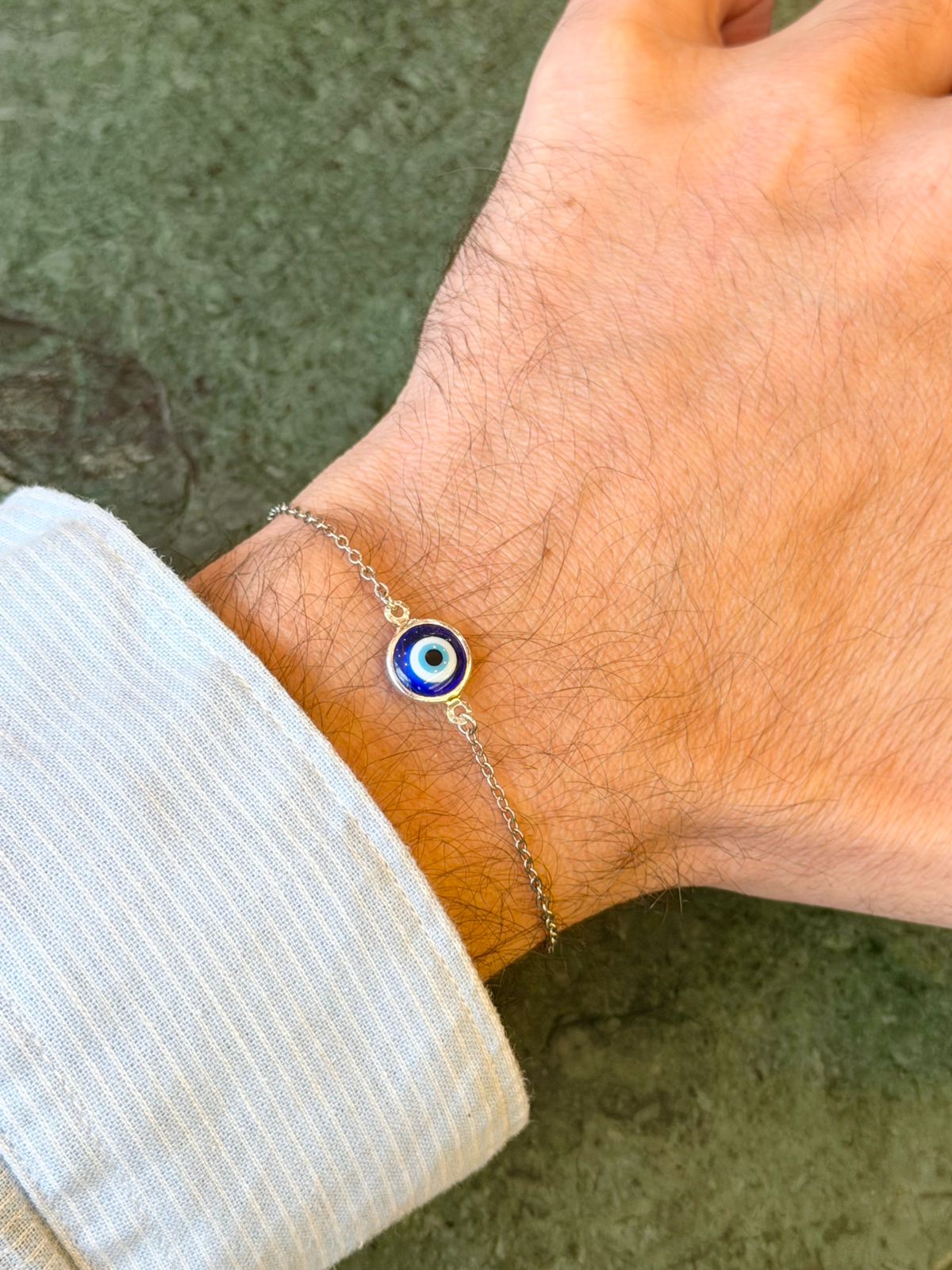 Pulseira Olho Grego Blue Steel